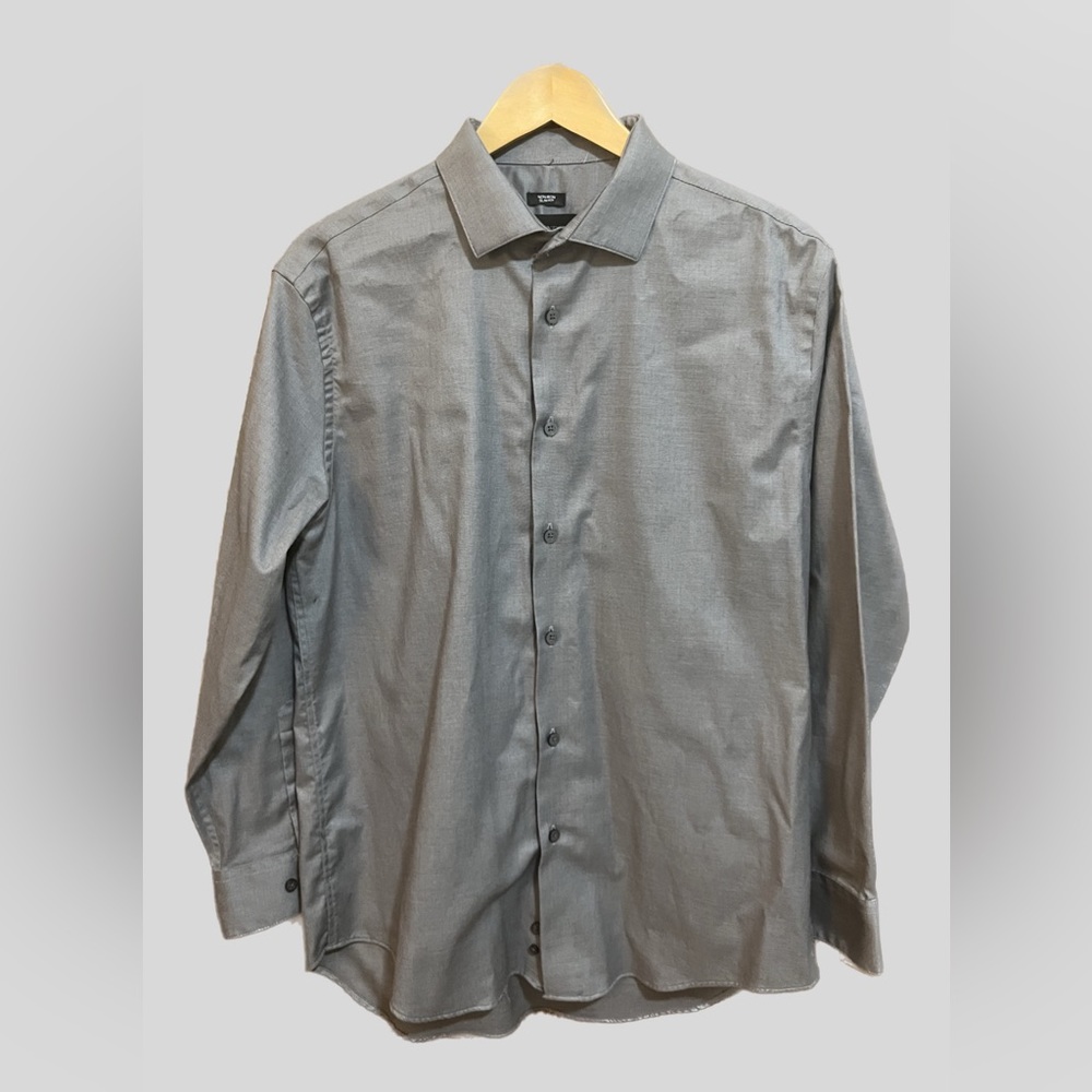 Men’s dress shirt - Kenneth Cole size Large Grey button up